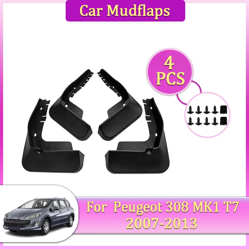 

Car Mudguards Parts For Peugeot 308 I MK1 T7 2007~2013 Mud Guard Splash Proof Fender Flaps Splash Guard Fenders Car Accessories