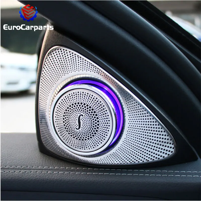 2014~20y S class W222 car interior accessories kits decoration triangle electronic tweeter speaker with LED for Mercedes Benz