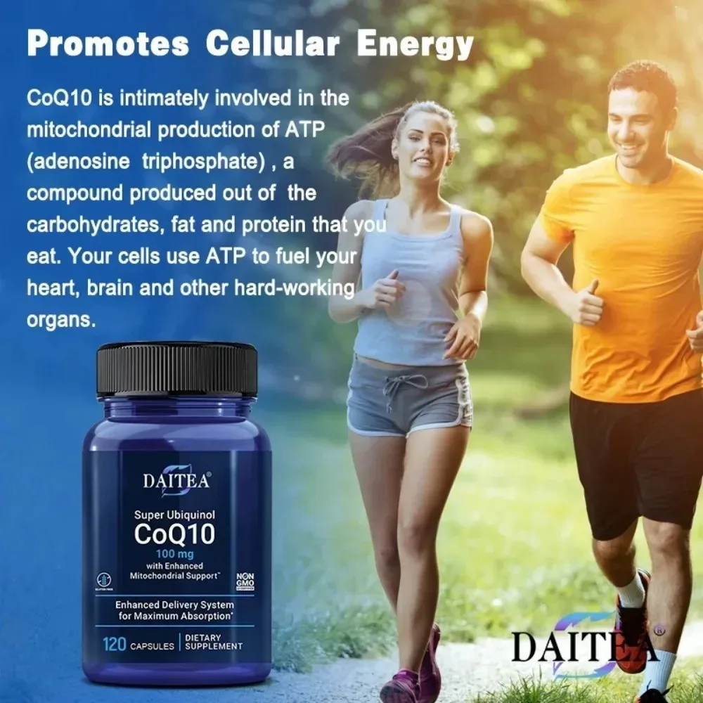 Ubiquinol 100mg CoQ10, Heart Health, 120 Softgels | Supports Mitochondrial Energy Production & Healthy Cardiovascular Function