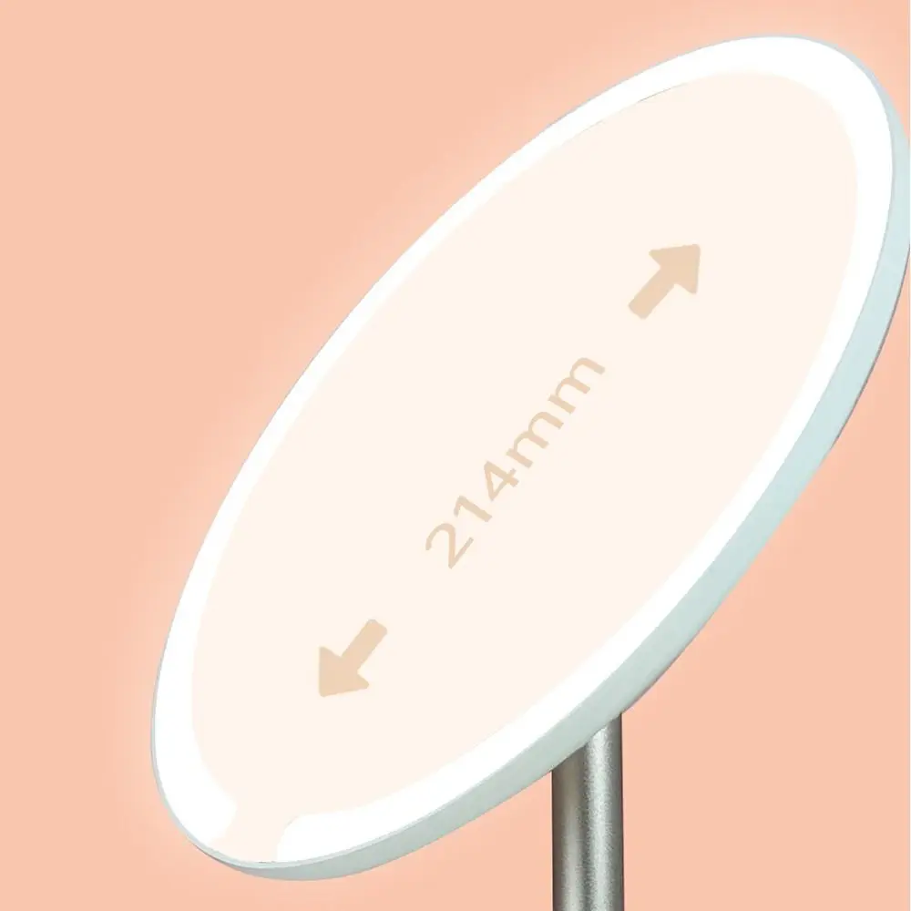 مرآة مكياج LED قابلة للتعديل، دوران، تحكم باللمس، مرايا مستحضرات التجميل المحمولة، مرآة زينة قابلة للفصل مع أضواء