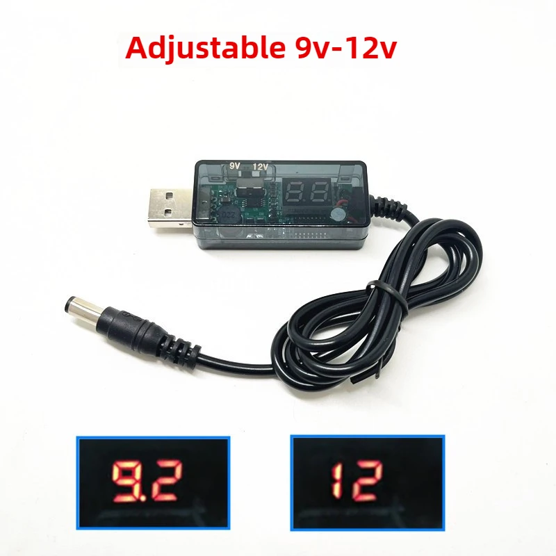 USB DC 5V to 12V 9V Power Cable 5.5*2.1mm For Router WIFI Modem Fan Adapter Wire usb Boost Module Converter Via Powerbank