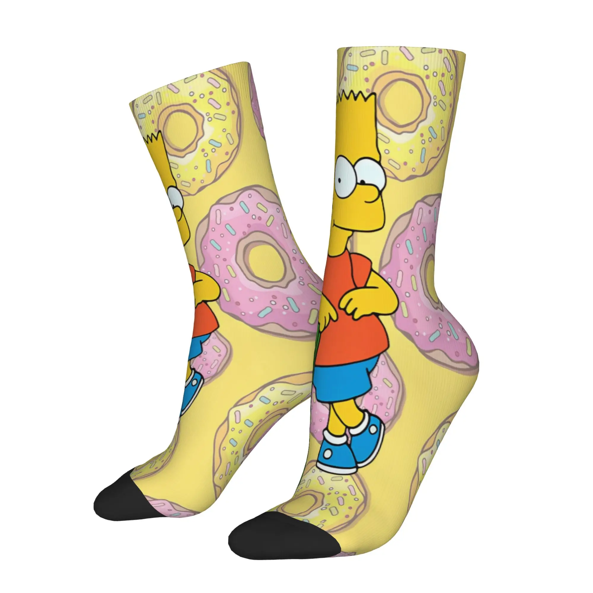 Simpsoneds Design Socks Merchandise for Men Sweat Absorbing Printing Socks