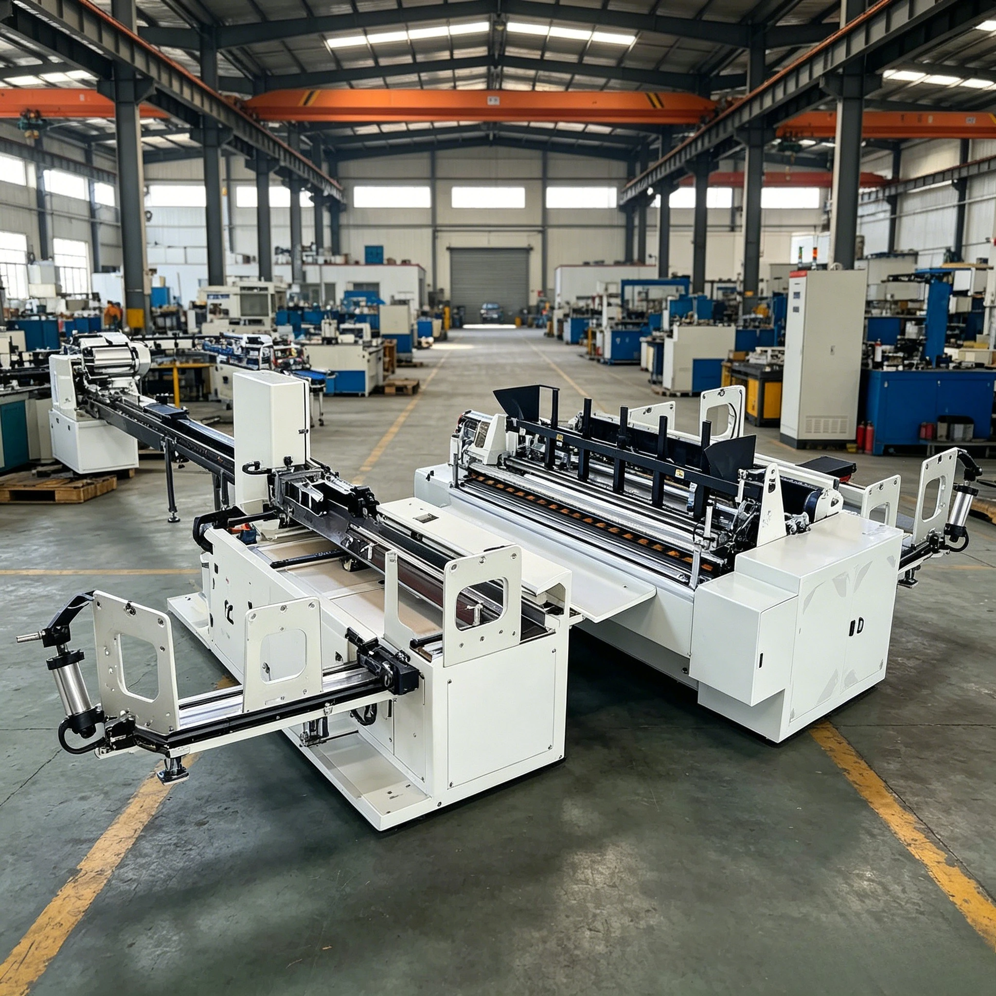 High Speed Toilet Tissue Paper Rewinding Machine Line Automatic Toilet Tissue Paper Roll Machine Price with Packaging Machine