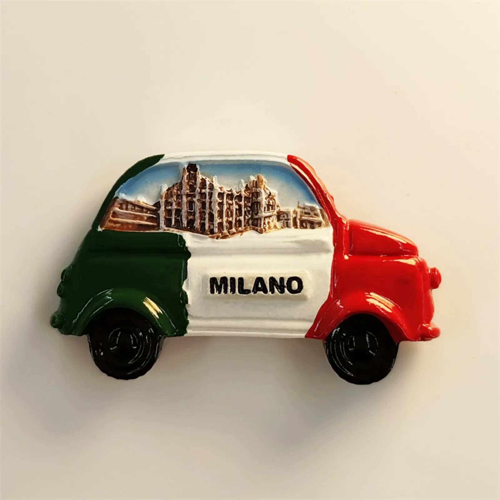 Milan Landmark Taxi Refrigerator Magnet Home Decor Fridge Sticker Italy Souvenir Gifts Collection