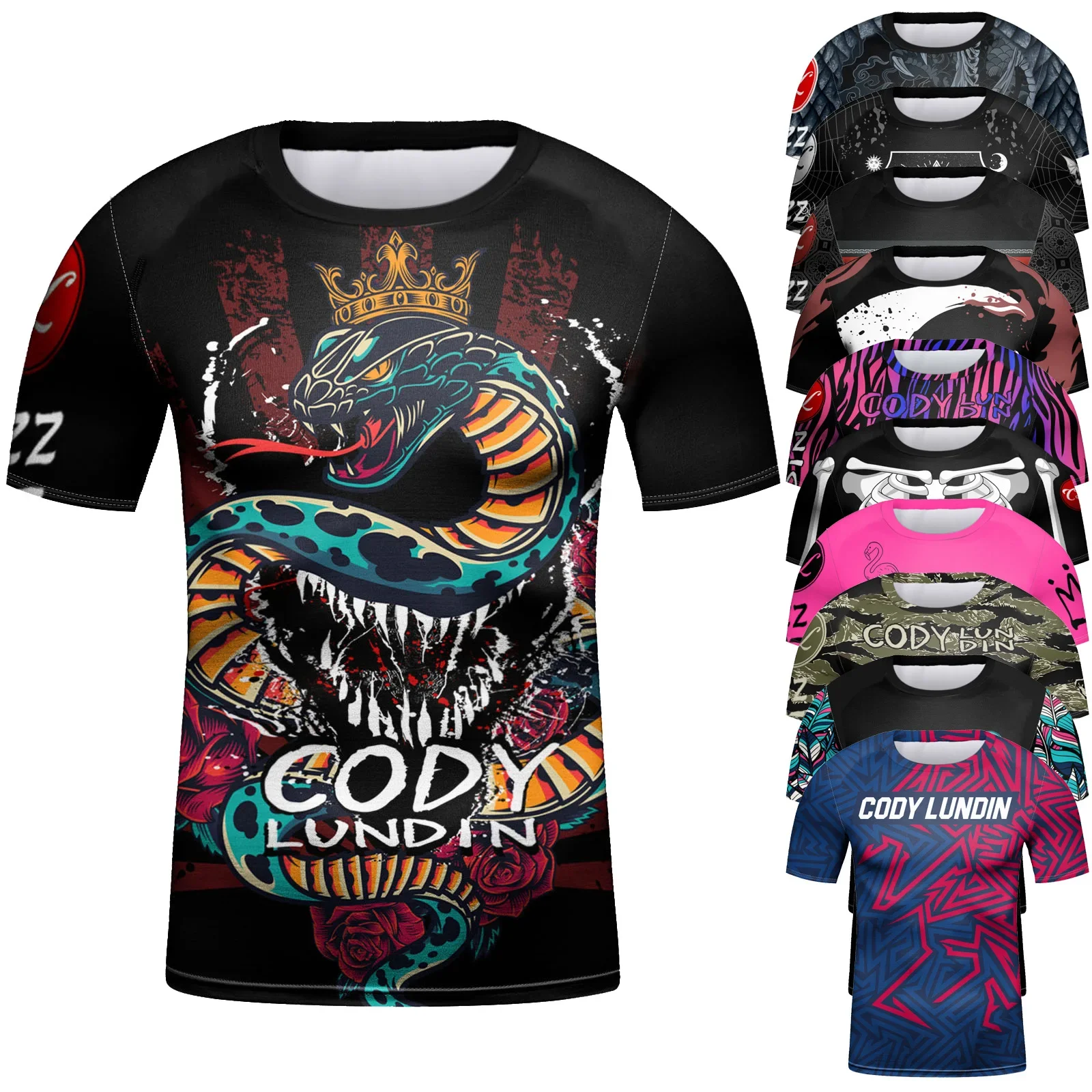 

Kid's Compression Sport T Shirt Short Sleeve MMA Muay Thai Jiu Jitsu Boxing T-Shirt Boys Children Gym Basketball Training Shirts