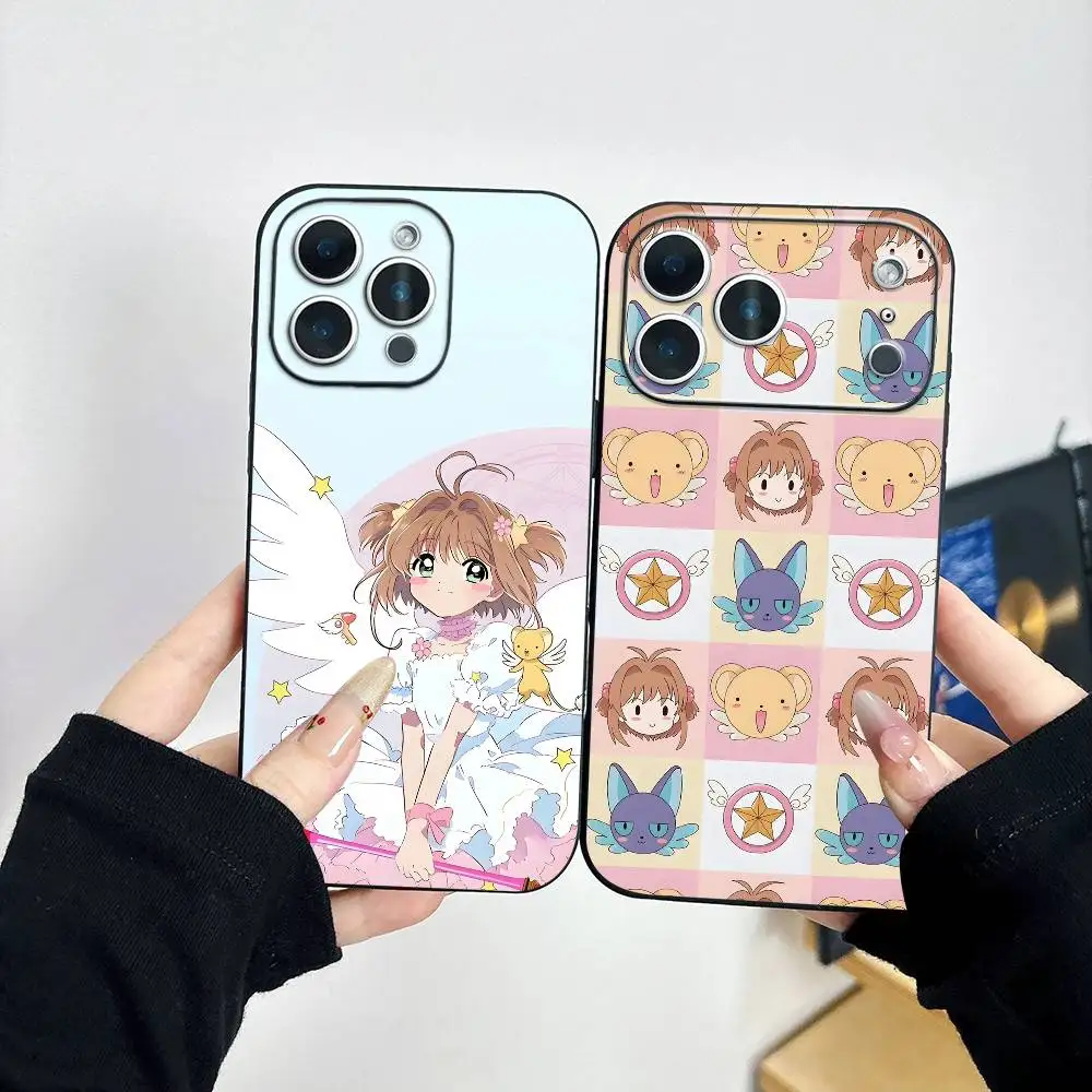 

Cardcaptor S-Sakura Phone Case For iPhone 17, 16,15,14,13,12,11 Plus,Pro Max, Others Soft Black Cover