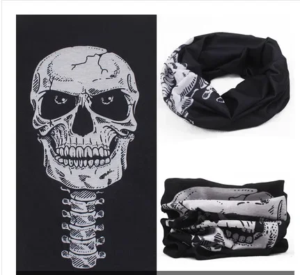 Cycling Face Mask Skull Clown Halloween Scarf Warm Headband Breathable Running Outdoor Sports Face Cover Neck Tube Bandana