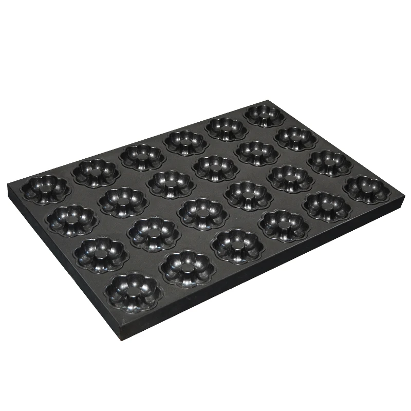 

Industrial non-stick donut baking pan tray 32 multi-link cake mould of donut shaped bakeware