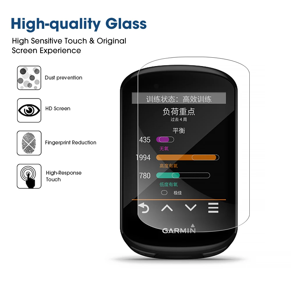 For Garmin Edge 530 830 130 520 820 1030 Bicycle Smart Stopwatch Tempered Glass Screen Protectors Clear Film Cover Accessories