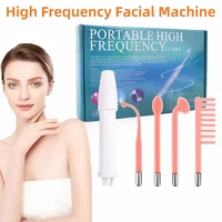 Máquina Facial de alta frecuencia 4 en 1, eléctrica de mano para herramientas de belleza de la piel, varita de neón portátil, varita de terapia para tratamiento de acné