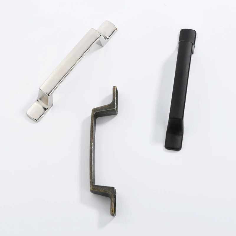 

Solid Color Minimalist Bar Handle Zinc Alloy Drawer Cupboard Handle