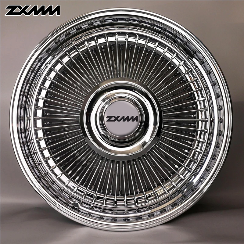 custom forged chrome steel wire wheel rims 20 22 24 26 inch for cadillac chevrolet Impala