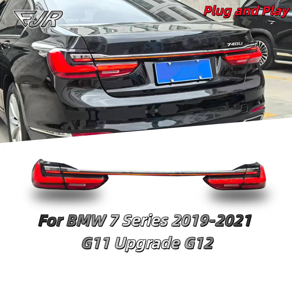 

Задний фонарь для BMW 7 серии G11 2019-2021, обновление задних фонарей G12, светодиодные динамические ДХО, последовательные указатели поворота, задние фонари для багажника