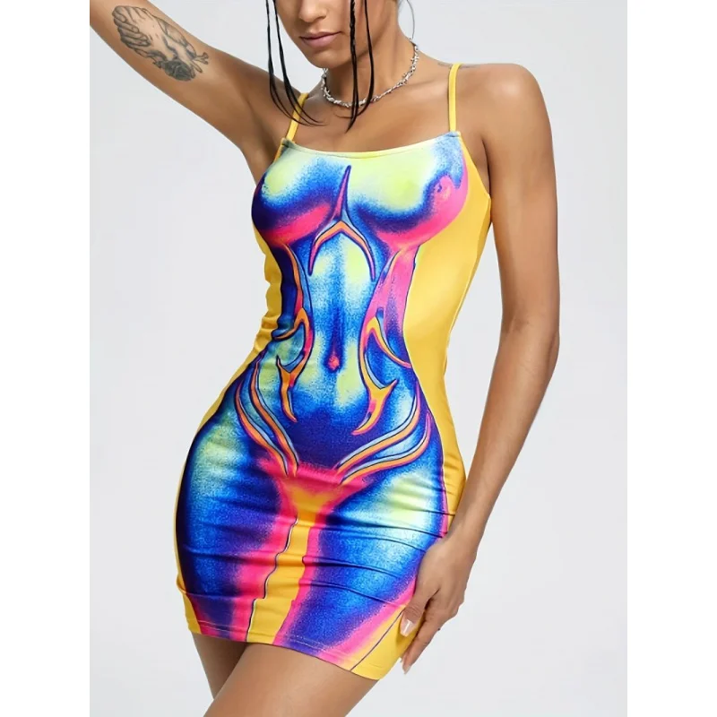 

Европейский и американский женский летний полосатый облегающий комбинезон-бретелька