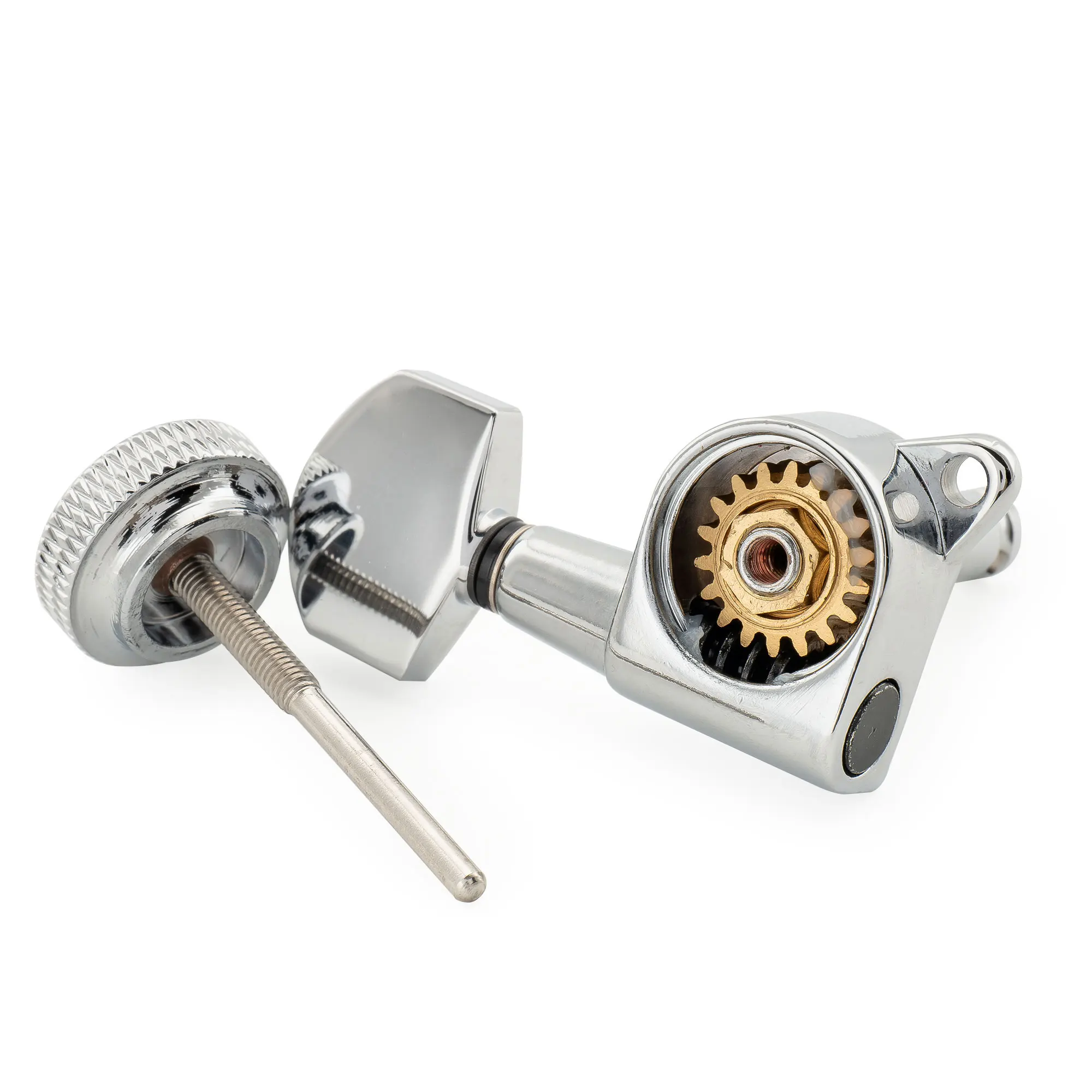 Musiclily Pro R18K 6L/3R3L/6R 18:1 Übersetzungsverhältnis Vollständig Versiegelte Mechaniken Stimmwirbel für ST Tele Akustikgitarre – Detail 35