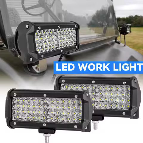 7 Inch Square Spot Pods Light Bar High/Low Beam waterproof 4inch Led Work Driving Lamp For Truck Off Road SUV UTV ATV Fog LED