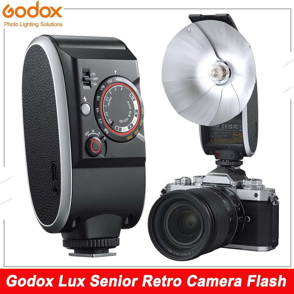 

Godox Lux вспышка для камеры GN14 6000K ± 200K 7 уровней вспышки Speedlite триггер для камеры Canon Nikon Fujifilm Olympus Sony