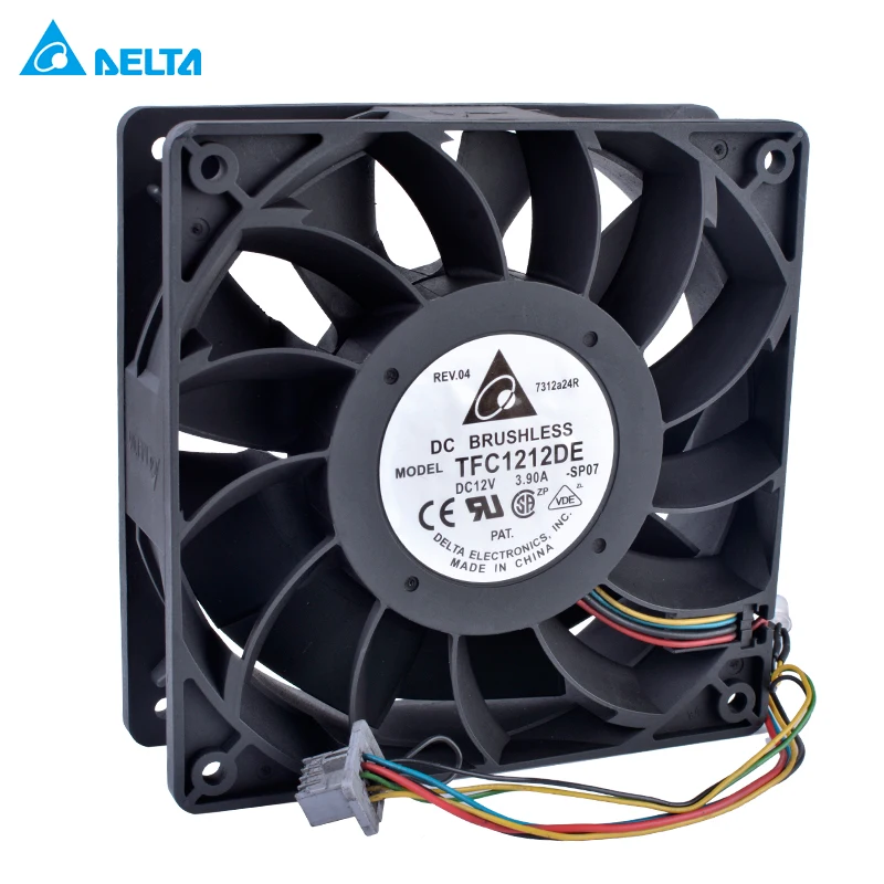 TFC1212DE 12V 3.90A 12038 12cm fan 120mm fan 4 line large air flow cooling fan