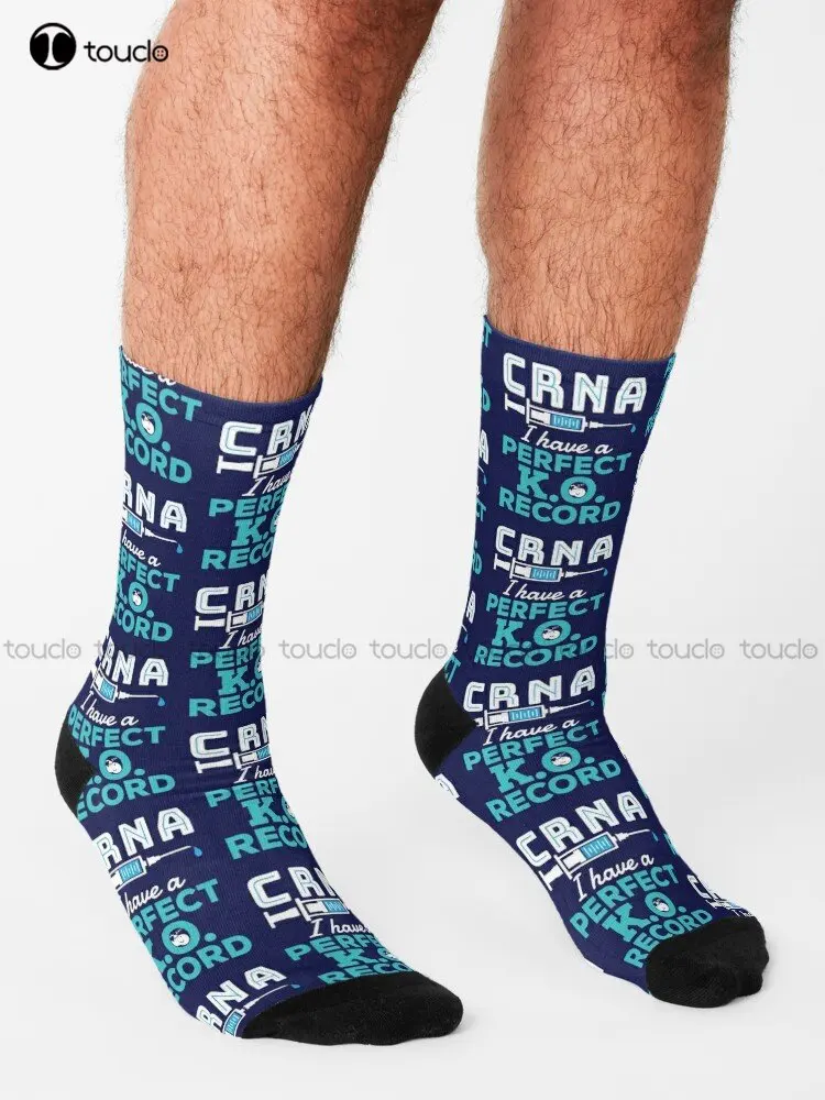 Crna Funny I Have A Perfect K.O. Record Socks Girls White Socks 360° Digital Print Custom Gift Streetwear Funny Sock Art