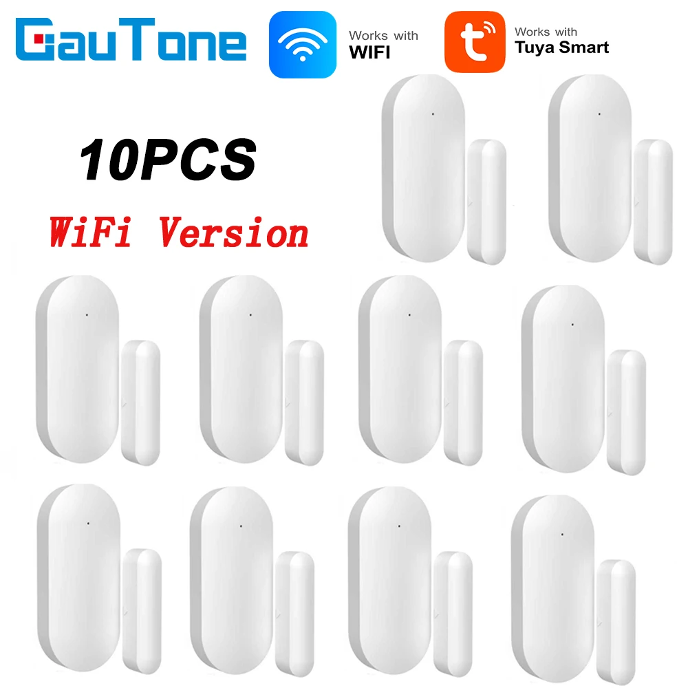 

Умная система безопасности Tuya WiFi/Zigbee с датчиком открытия двери и сигнализацией, совместимая с приложением SmartLife, Alexa и Google Home