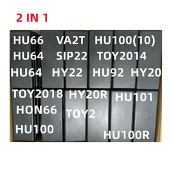 Herramientas 2 en 1 LISHI 2 en 1 hu64 hu92 va2t hu66 hu100(10) hu100r hu101 hu83 hu87 hu100 sip22 toy2 hy20/22 toy2018 /2014/lishi 2i n 1