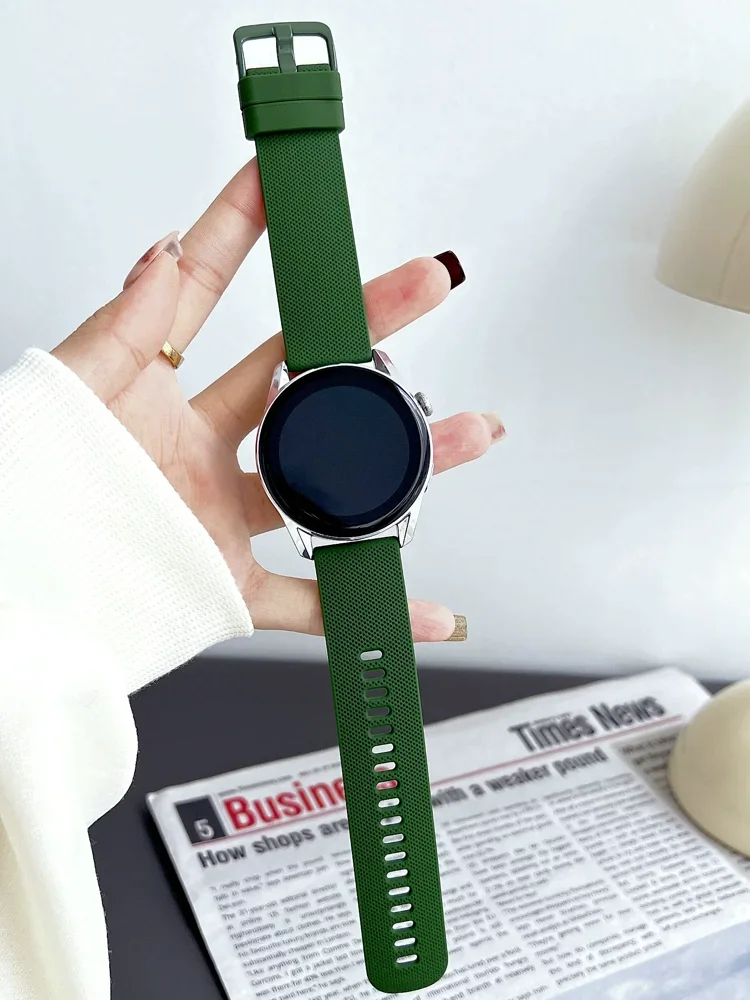 22mm Silicone Watch Straps For Garmin Venu 4/3/2/2s 18mm 20mm Watchbands Strap For Garmin Vivoactive 6/5/4/3/Forerunner 245 Band