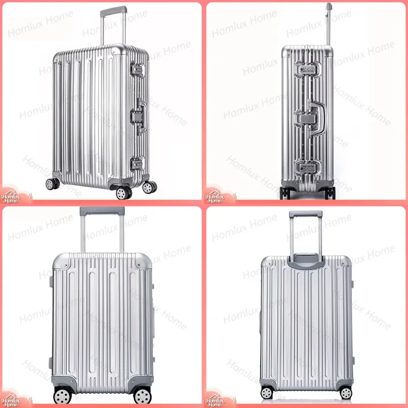 High Quality Aluminum Alloy Hard Shell Travel Luggage with Wheels Carry On Suitcase for 20 26 30 31 33 Inch