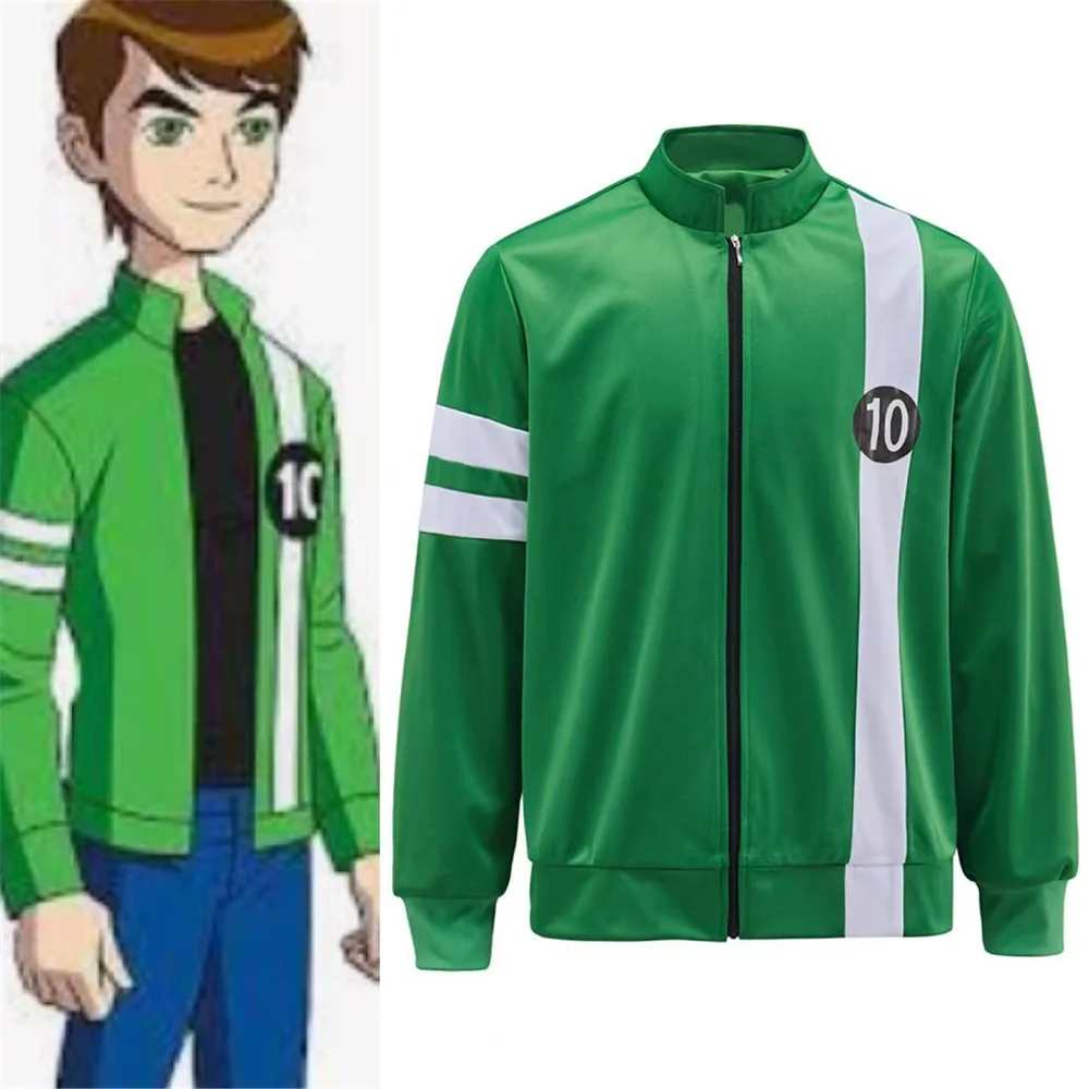 

Anime Ben Tennyson 10Cosplay Costume Unisex Sweatshirt Jacket Hoodies Zipper Coat Halloween Disguise Outfits