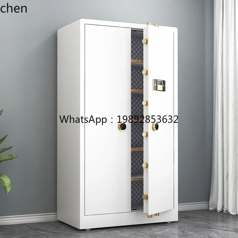 HT Fingerprint Password Cabinet Large Capacity Household Safe All-Steel Anti-Theft Office File Cabinet