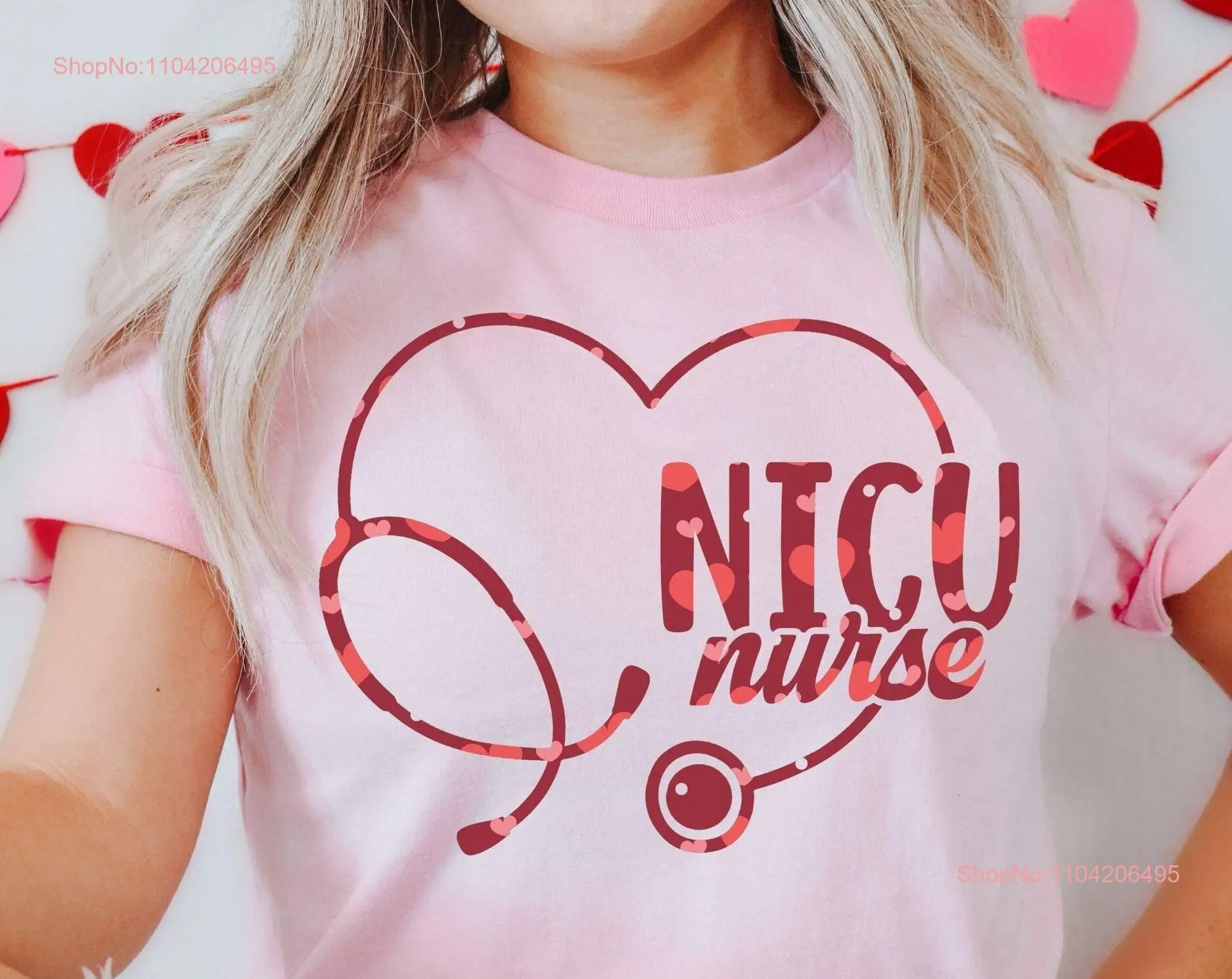 NICU Valentine's Day T Shirt Nurse Valentine Neonatal Intensive Care Unit Nursing Student VDAY Icu Nurses Team