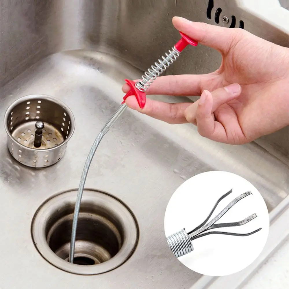 Dredge Device Housekeeping Toilet Bathroom Kitchen Hair Cleaner Remover Clean Hook Drain Cleaning Tools Cleaning Gripper