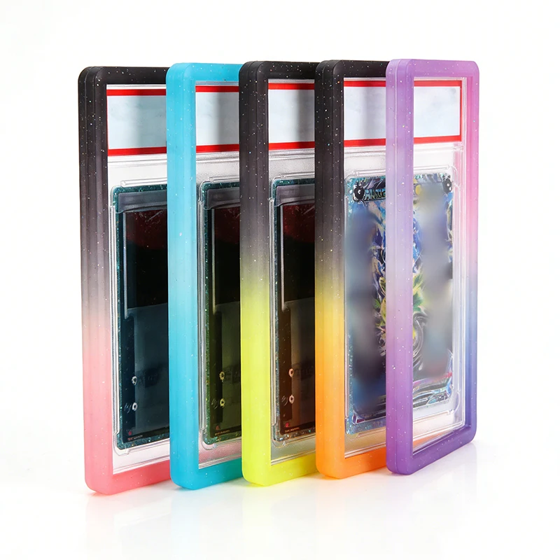 Funda protectora de silicona degradada para tarjetas deportivas de 35PT, protector de pantalla de TPU para almacenamiento de tarjetas deportivas.