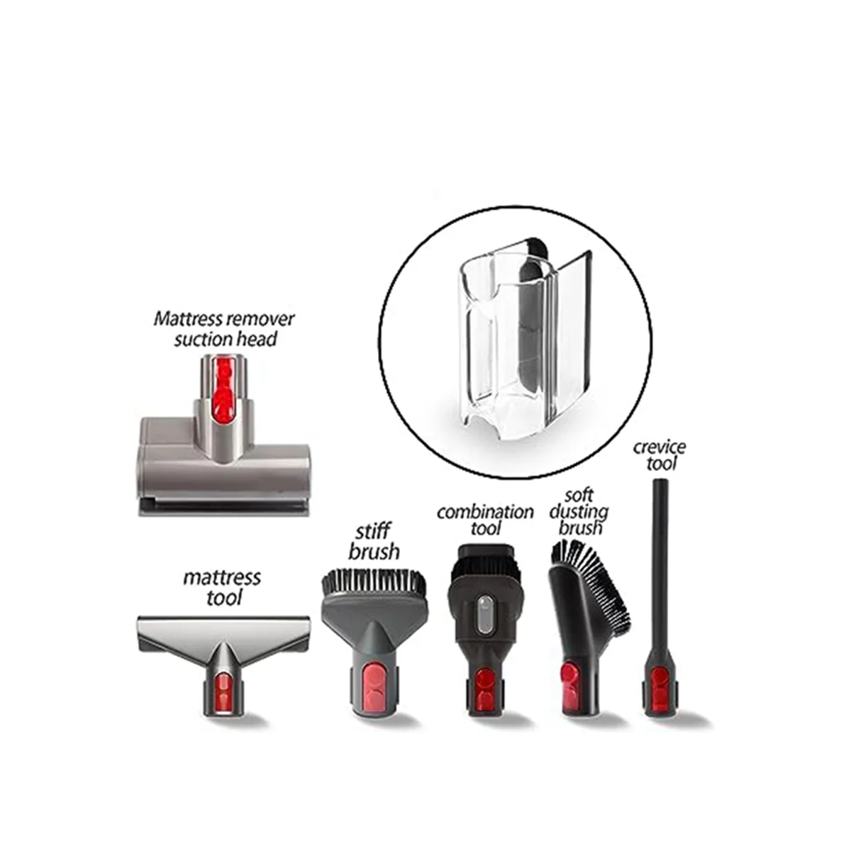 เหมาะสำหรับเครื่องดูดฝุ่น V7V8V10V11V12V15ที่จัดเก็บข้อมูลประกอบคลิปอุปกรณ์เสริมกิ๊บหนีบผมดูด