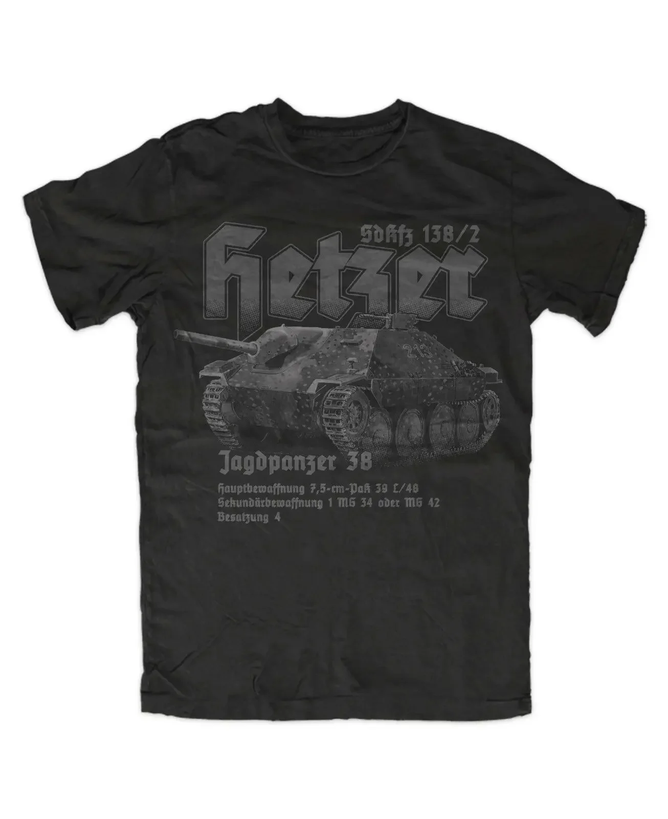 Hetzer Tank Premium Men T-Shirt Tank Panzer Force Short Sleeve Casual 100% Cotton O-Neck T Shirt