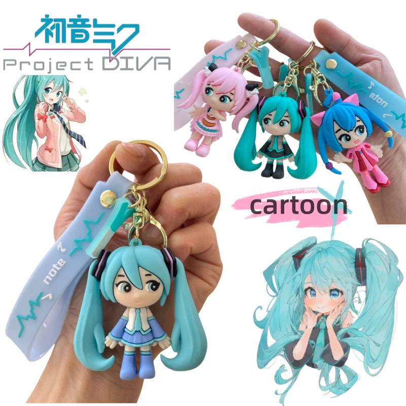 Llavero de Hatsune Miku, Nuevo Diseño Creativo, Lindo y Moderno, Personalizado, de Alta Calidad, para Llaves de Auto, Colgante para Mochila de Estudiante, Regalo