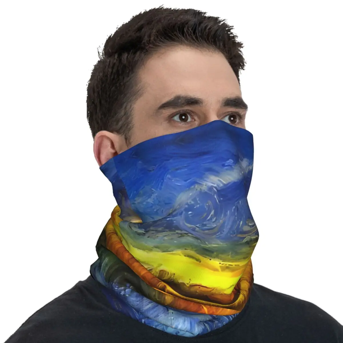 The Sunset River Van Bandana Funny Cycling Mask Outdoor Sports Dustproof Balaclava Graphic Soft Motorcycle Face Cover Mask