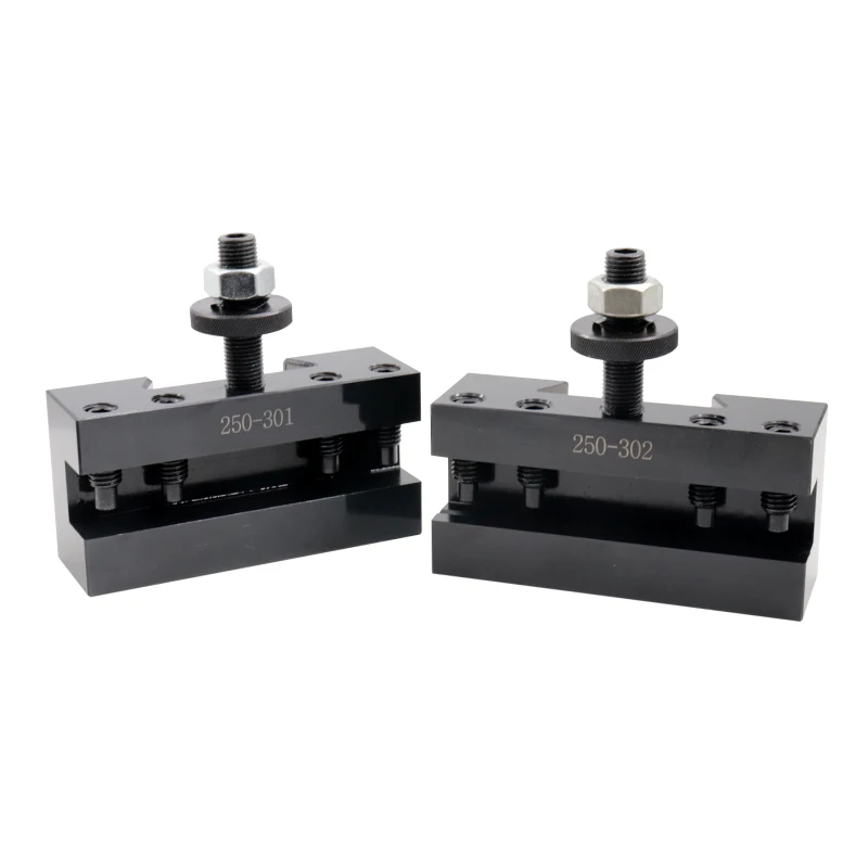 

2PCS 250-301 250-302 Lathe Quick Change Toolpost Turning Boring and Facing Tool postTool Holder