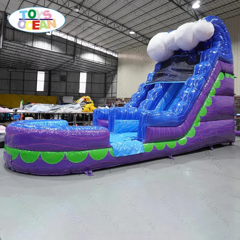 Commercial Backyard Slide Rental Inflatable Water Slide with Pool for Kids and Adults