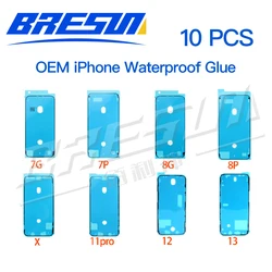 OEM Bresun 10pcs Waterproof Sticker for iPhone 11 12 13 14 7 6S Plus XS 8 X 3M Adhesive LCD Screen Frame Seal Tape Repair Parts