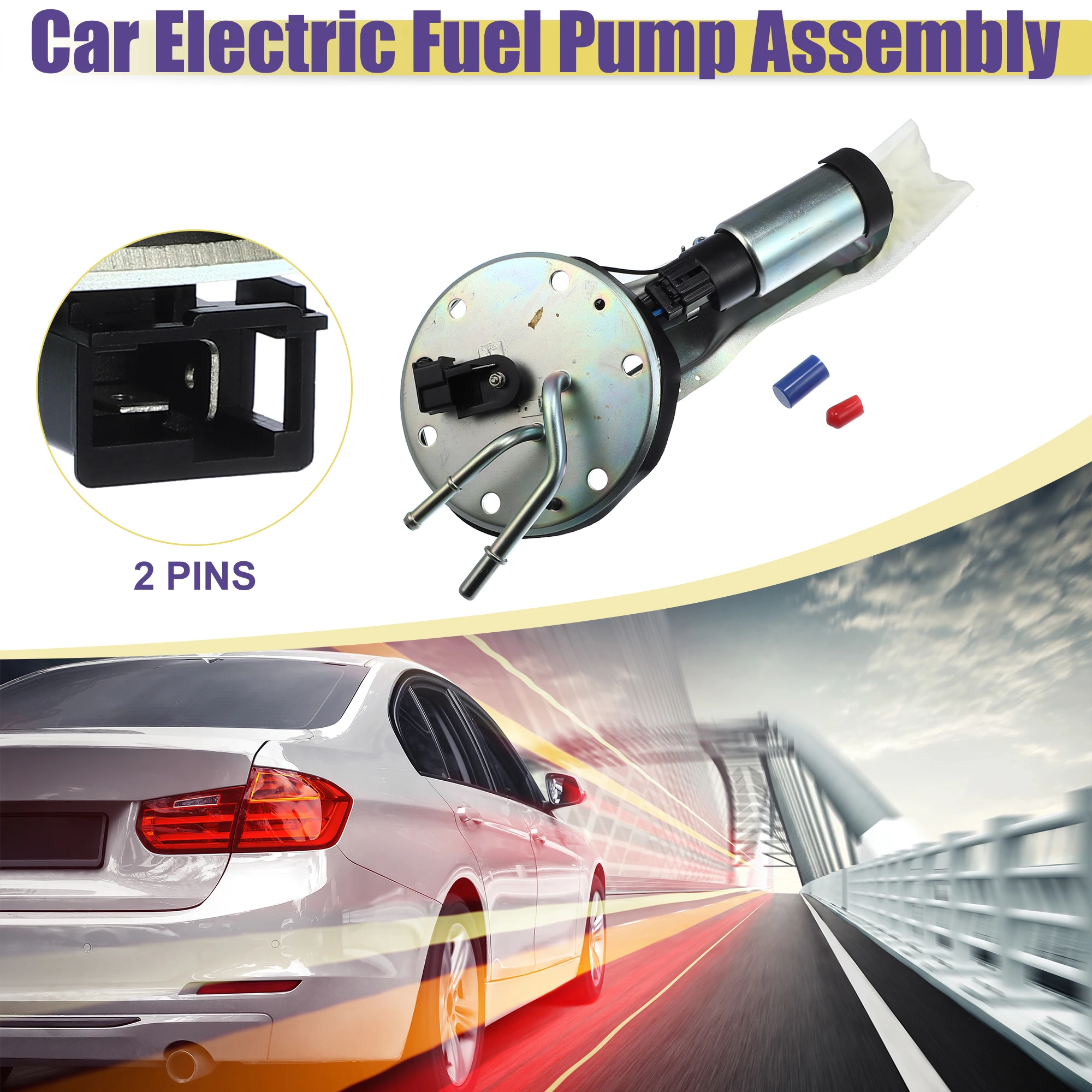 

X Autohaux Electric Fuel Pump Module Assembly Fit for Honda Civic L4 1.6L GAS 1996-2000 No.17040S02L00 - Pack of 1