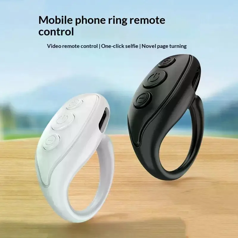 Short Video Page Flipping Like Device Fingertip Video Bluetooth Controller Mobile Phone Remote Control Ring Controller 1 Set