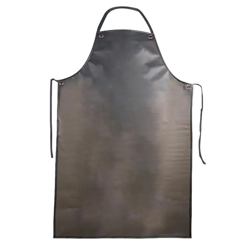 Waterproof Black PVC Apron Kitchen Baking Cooking Accessories Housework Restaurant Farm Baking Cleaning Tools Oilproof Apron