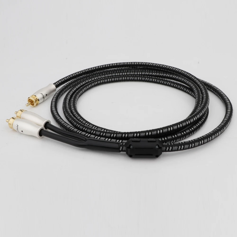 

Аудиокабель HIFI Rca к 2rca 4N OFC Сабвуфер RCA 1 штекер на 2 штекера для динамика, DVD, телевизора, усилителя