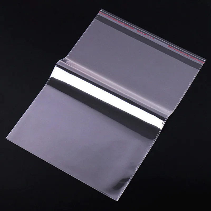 200 قطعة مقابل ذاتية اللصق حقيبة بلاستيكية شفافة الملابس تغليف المجوهرات ذاتية اللصق البسكويت الحلوى التعبئة والتغليف كيس السيلوفان #4