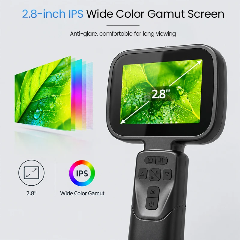 LED-Kamera-Mikroskop mit einstellbarem Fokus, 2,8-Zoll-IPS-Bildschirm, Handlupe, 1080P HD, 100-fache Vergrößerung, tragbares digitales Vergrößerungsgerät. – Detail 4