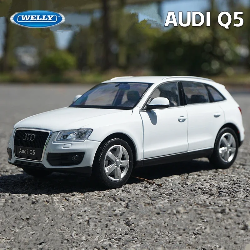 

Модель автомобиля Welly 1/24 Audi Q5 SUV из сплава, литой металлический игрушечный автомобиль, модель высокой модели коллекции, подарок, украшение