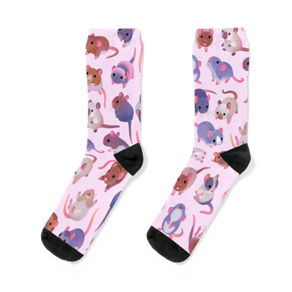 Fancy rat - pink Socks aesthetic short designer Thermal man winter Woman Socks Men's Soccer luxe essential Boy Socks Women's