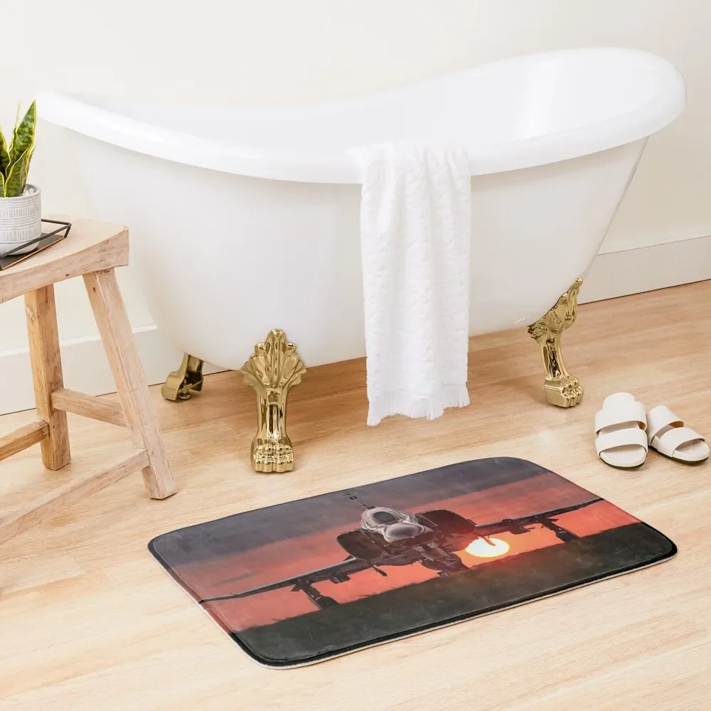 

McDonnell Douglas F-4 Phantom II Bath Mat House Entrance Bathroom Accessory For The Bathroom Mat
