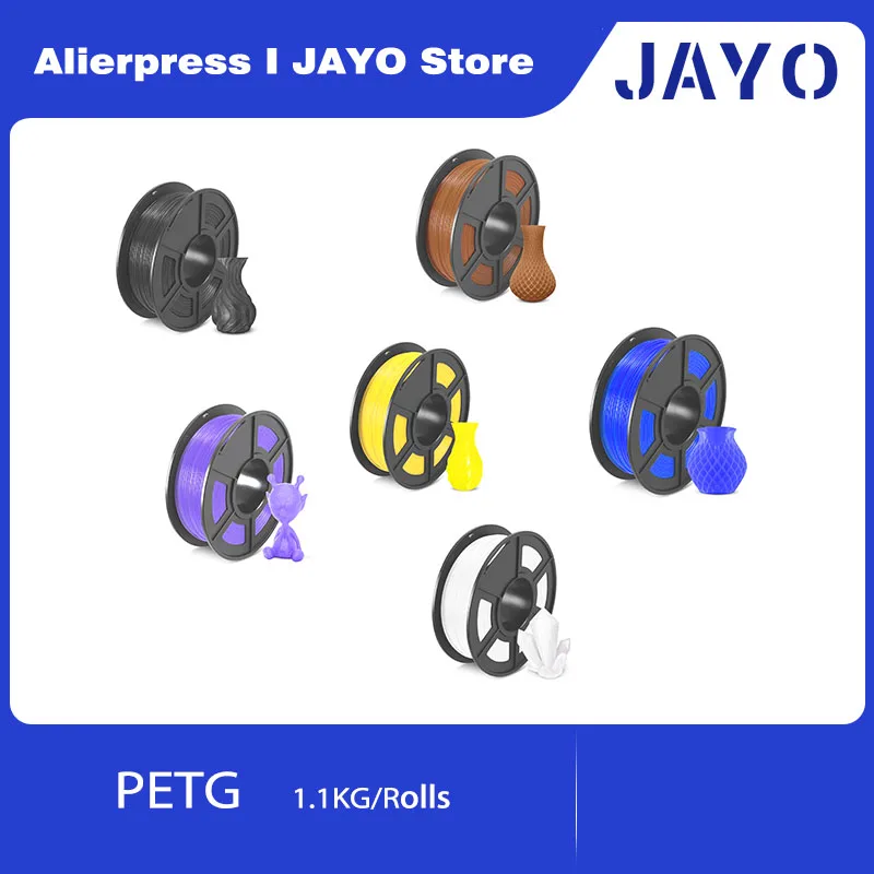 JAYO 3D Printer Filament  PETG 1 Roll 1.1KG 1.75mm Filament Environmental Material For 100%No bubbel 3D Pen & Printers DIY Gift