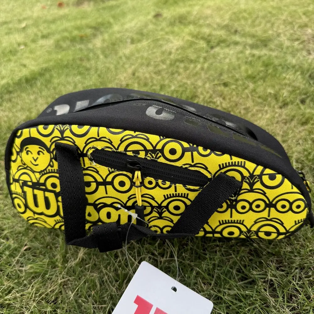 Wilson Minions Mini Tennis Bag French Open Orange White Handheld Mini Tennis Key Pack Daily tennis accessory storage bag